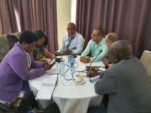 Dr Jean Gerard Mezui M’ella with some members States représentative's